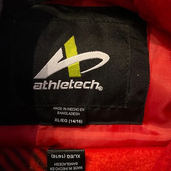 Athletech Red and Black Jacket